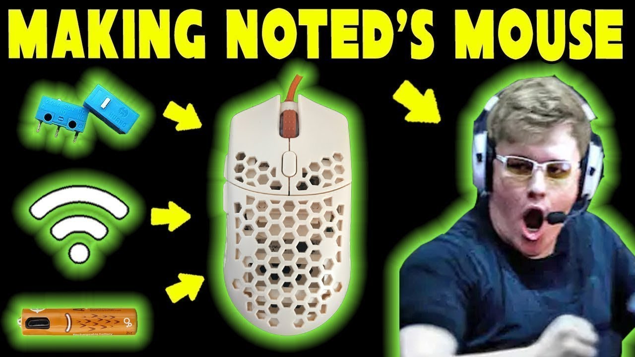Noted Mouse is a Custom made Finalmouse Ultralight 2 Wireless