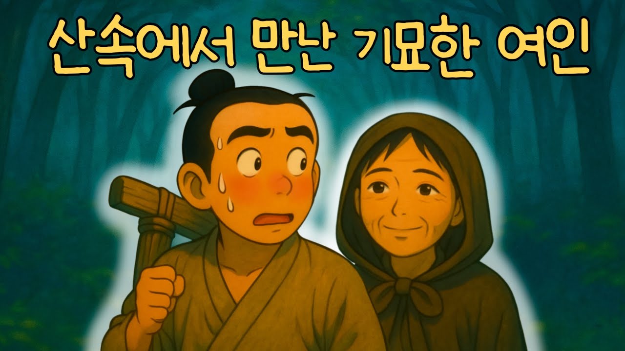 산속에서 만난 기묘한 여인|특별한 능력의 부인을 만나 복터진 게으름뱅이 나무꾼|옛이야기|민담|오디오북
