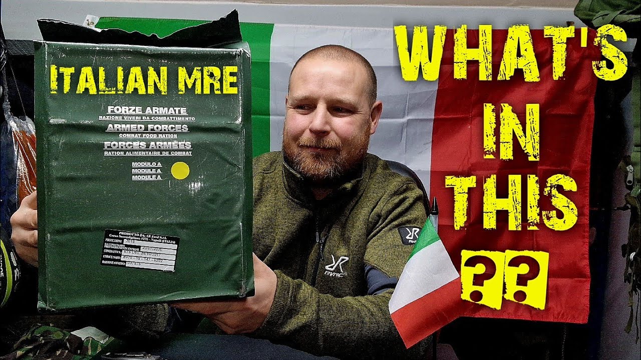 AMAZING !! 24hr ITALIAN ARMY ration pack - GREAT FOR STEALTH CAMPING.