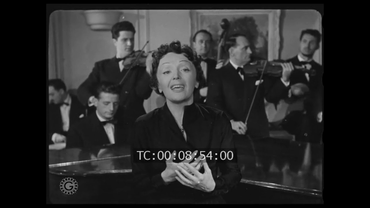 edith piaf..la vie  en rose.. (en anglais) 1954 live hd