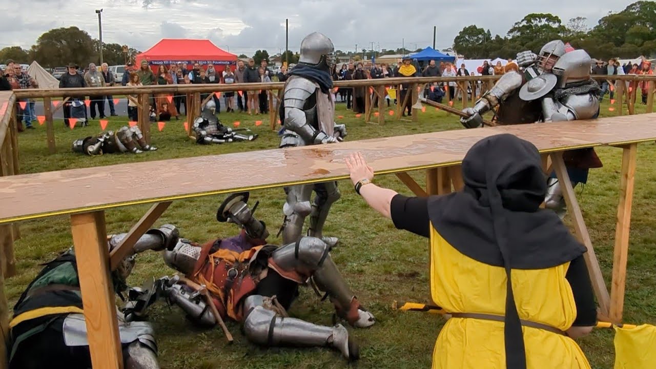 BUHURT Armoured Combat - Mt Gambier Fantasy Medieval Fair, South Australia 15-16/4/2023
