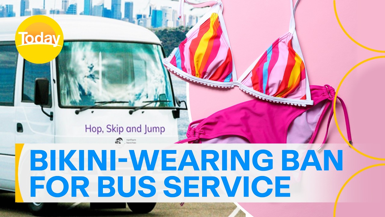Bikini-wearing and shirtless commuters banned from bus service | Today Show Australia