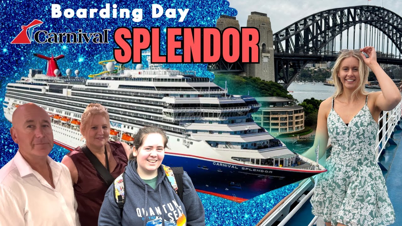 Посадка на круиз Carnival Splendor | Чего ожидать в первый день!