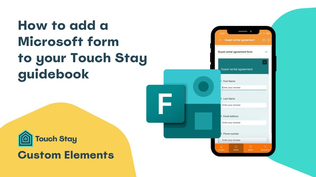 How to add a Microsoft form to your Touch Stay guidebook using Custom Elements