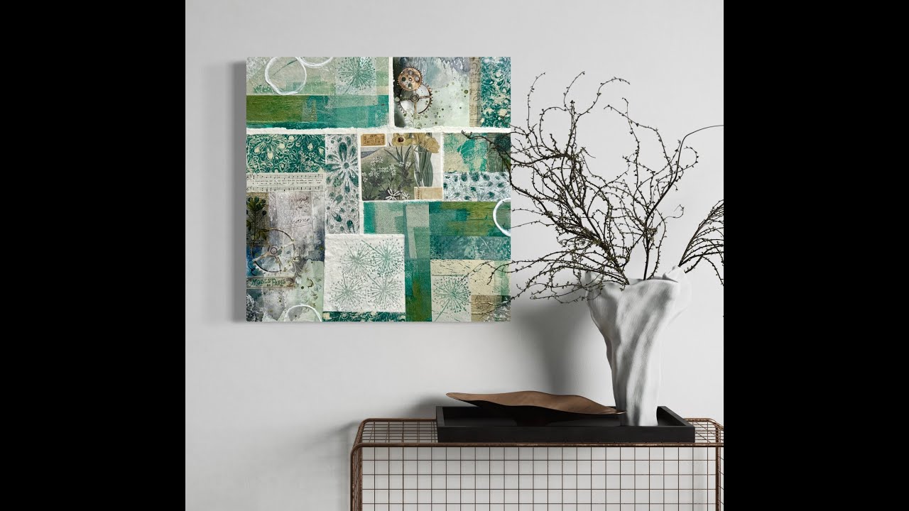 Whimsical Wonderful Mix Media  Collage, Gelli Prints, Flow Art, Mix Media
