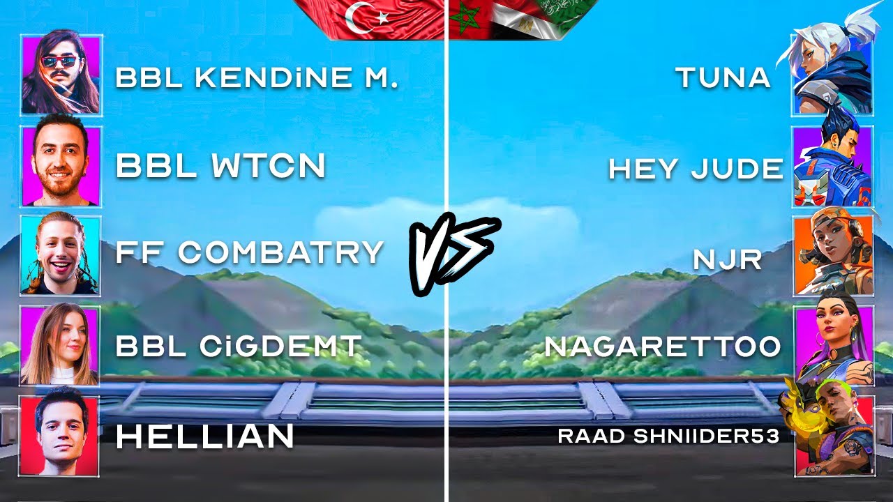 Valorant Yayıncılarla T&Uuml;RKİYE ma&ccedil;ına katıldım! (Wtcn-Hellian-KendineM&uuml;zisyen-&Ccedil;iğdemT)