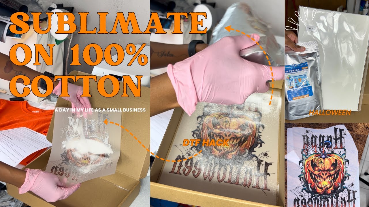Sublimate On 100% Cotton | DTF Transfer Hack Using Yamation DTF Sublimation Kit! Does It Works?