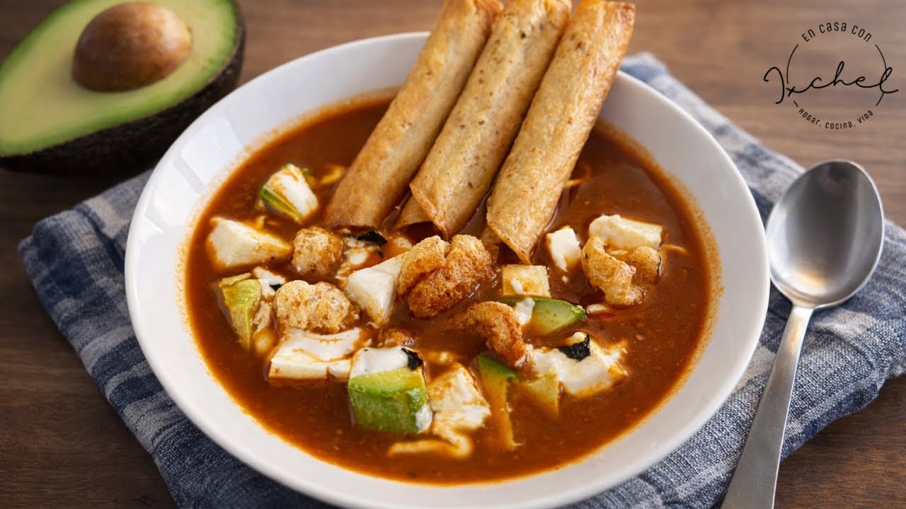 SOPA DE TORTILLA y TACOS DORADOS DE POLLO | COMIDA MEXICANA PARA MENU SEMANAL | EN CASA CON IXCHEL