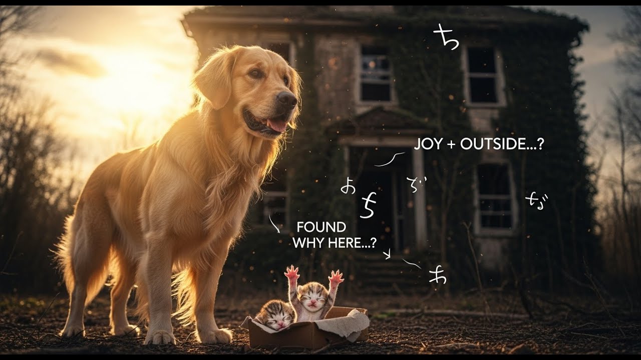 Abandoned Kittens Saved by Heroic Golden Retriever – Must See! 