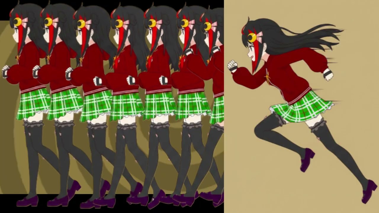 Looping the rooms but I animated my main OC(Aniphus)in
