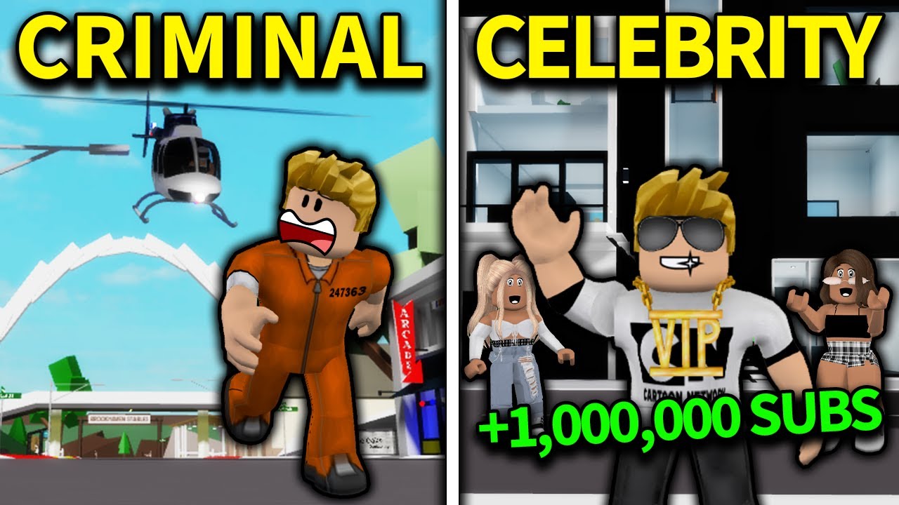 CRIMINAL to CELEBRITY in BROOKHAVEN 🏡RP (Roblox)