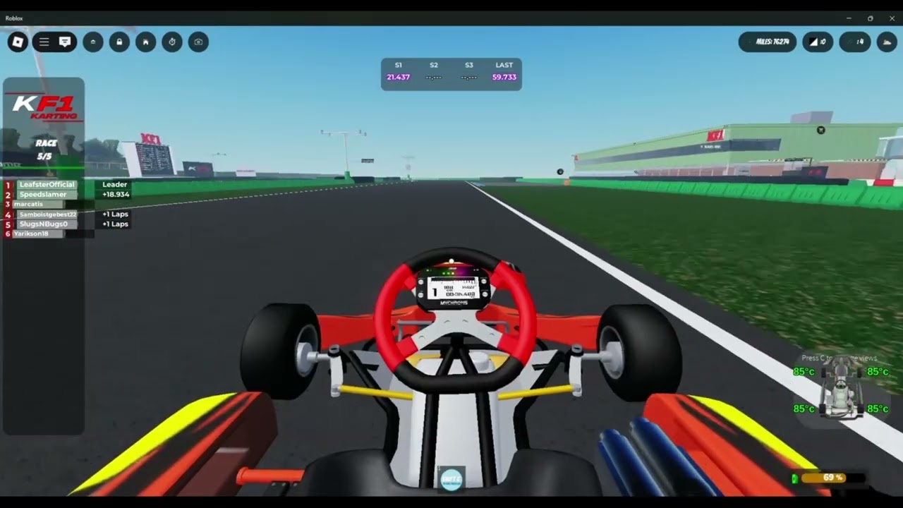 KF1 Karting Roblox | PFi WR (58.916)
