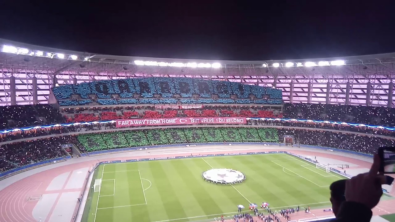 Qarabağ Çelsi oyunundan super xoreoqrafiya.22/11/17.Super choreography from match  Garabagh Chelsea.