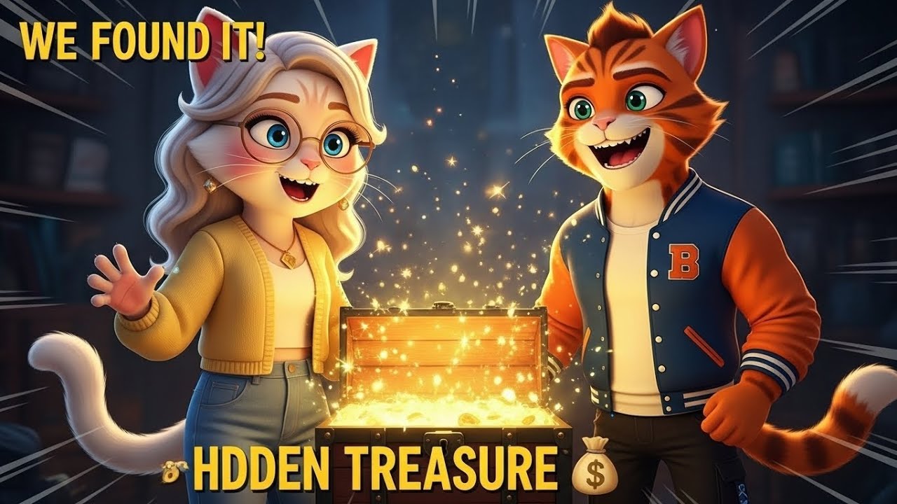 The Treasure Hunt Adventure 🏴‍☠️ Animated Cat Story for Kids  Friendship & Adventure