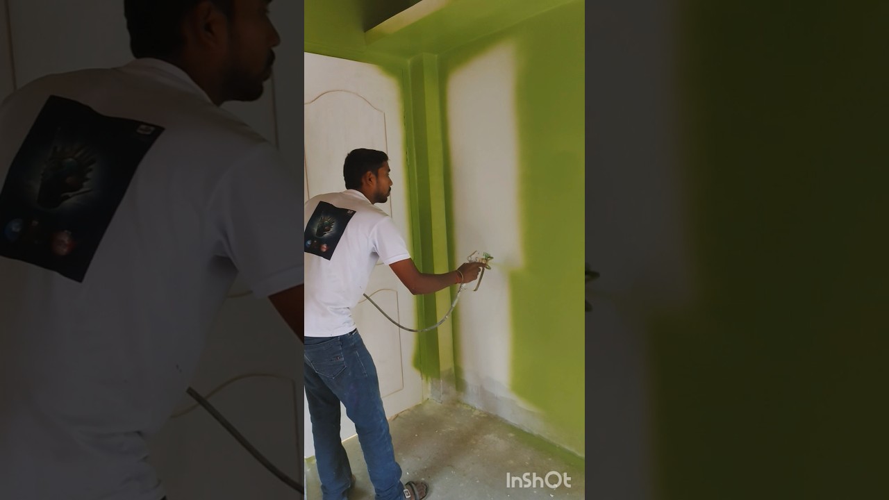 graco gx19 airless Paint Spray machine 👌🤩 super fast work 🤩
