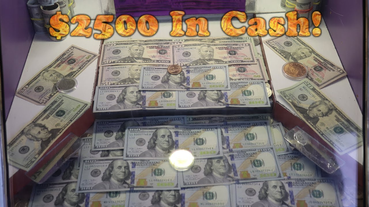 This Coin Pusher has OVER $2,500 CASH in it! High Risk... ALL $100 BILLS | Joshua Bartley