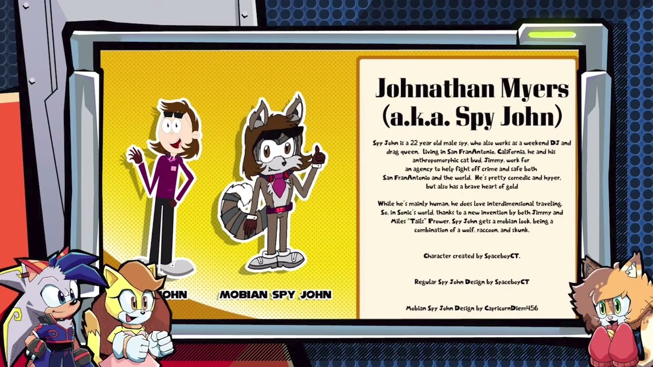 CuteyTCat and others reading the bio for my OC, Spy John