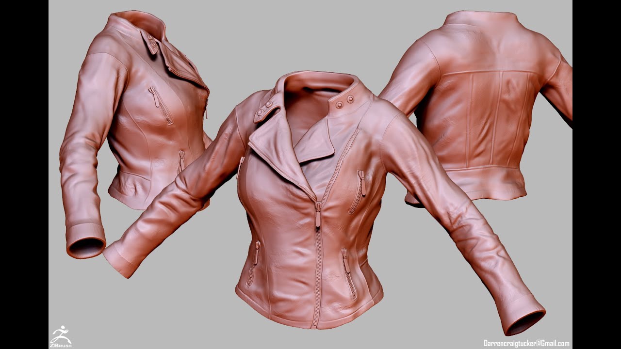 Biker Jacket ZBrush Sculpt