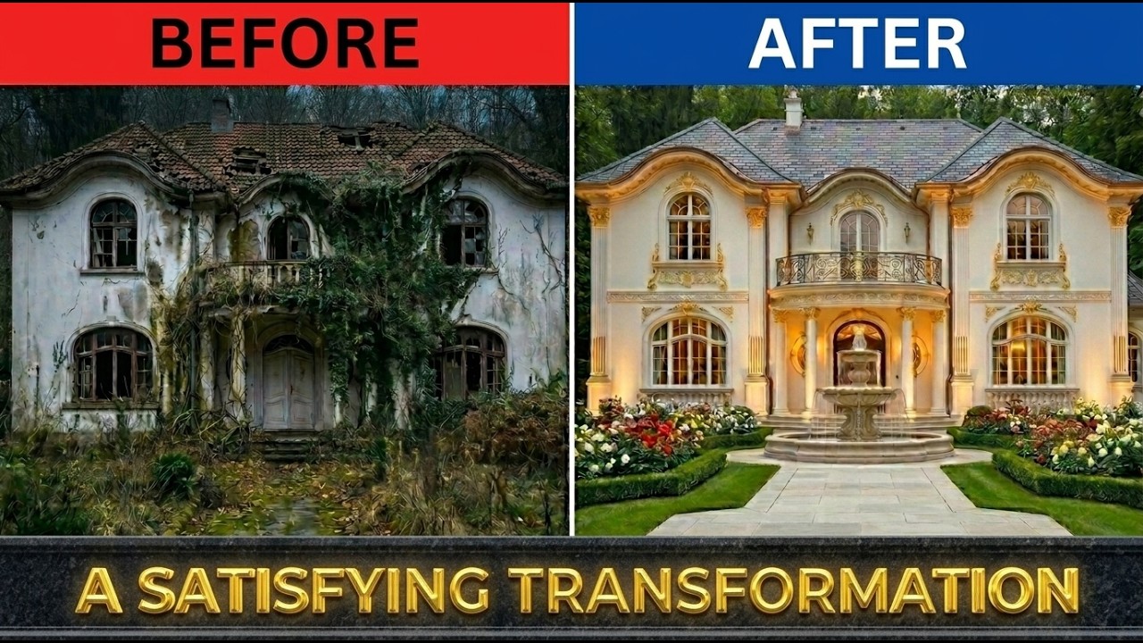 Satisfying Abandoned Mansion To Modern Palace Transformation