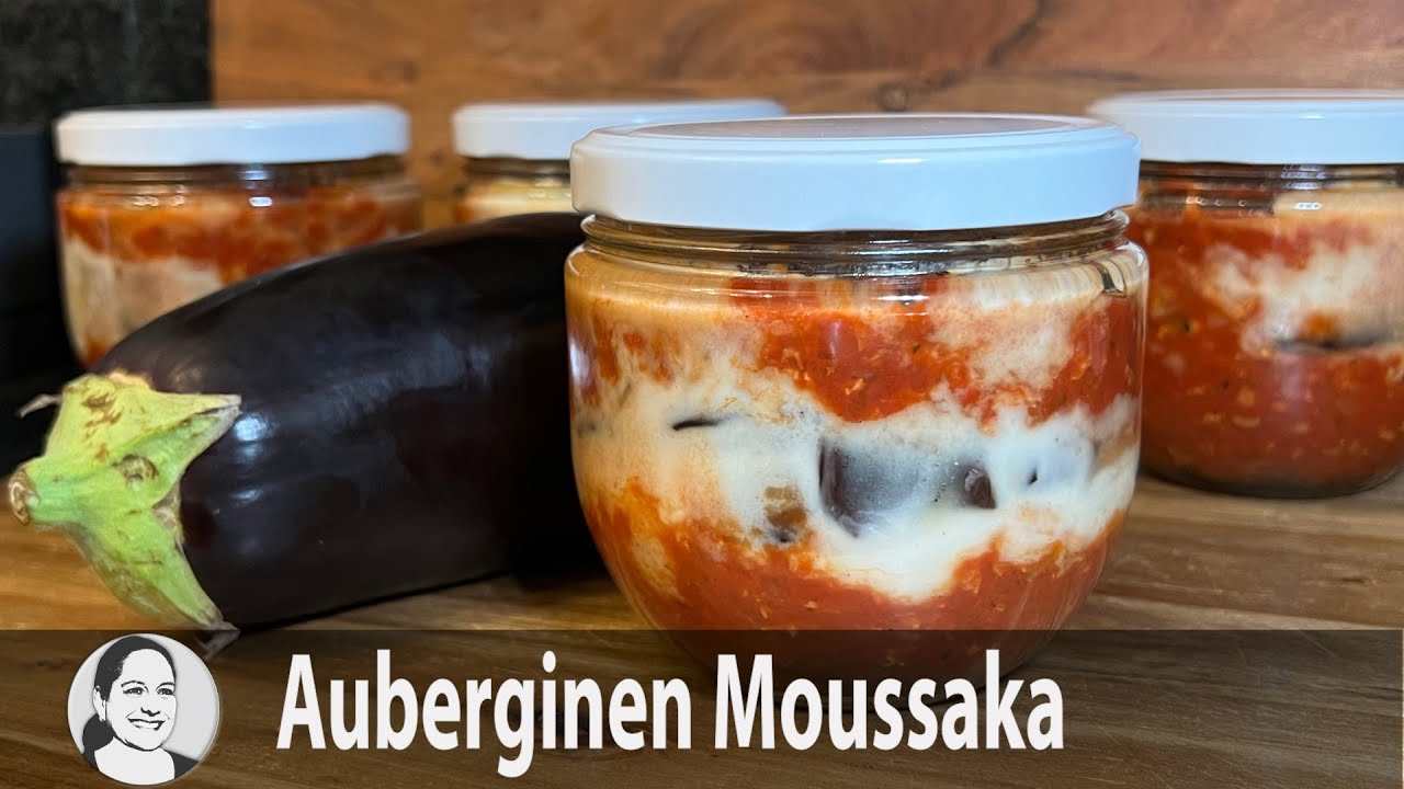 Auberginen Moussaka im Glas! Gesundes Essen zum Mitnehmen oder wenn's schnell gehen soll! 😃