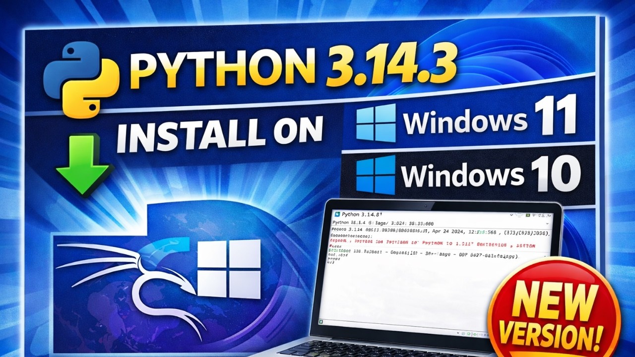 How to Install Python 3.14.3 on Windows 11 or Windows 10 – Latest Method (2026 Guide!)