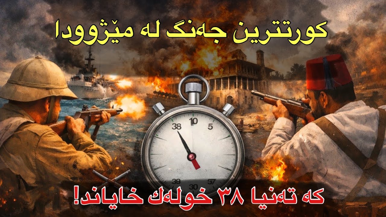 چۆن جەنگێک لە ٣٨ خولەکدا کۆتایی هات؟ 🚫 جەنگی بەریتانیا و زەنجەبار Shortest War in History