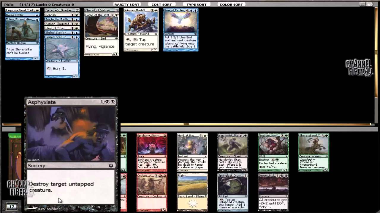Channel Webster -  Theros Block Draft (Drafting, Part 1)