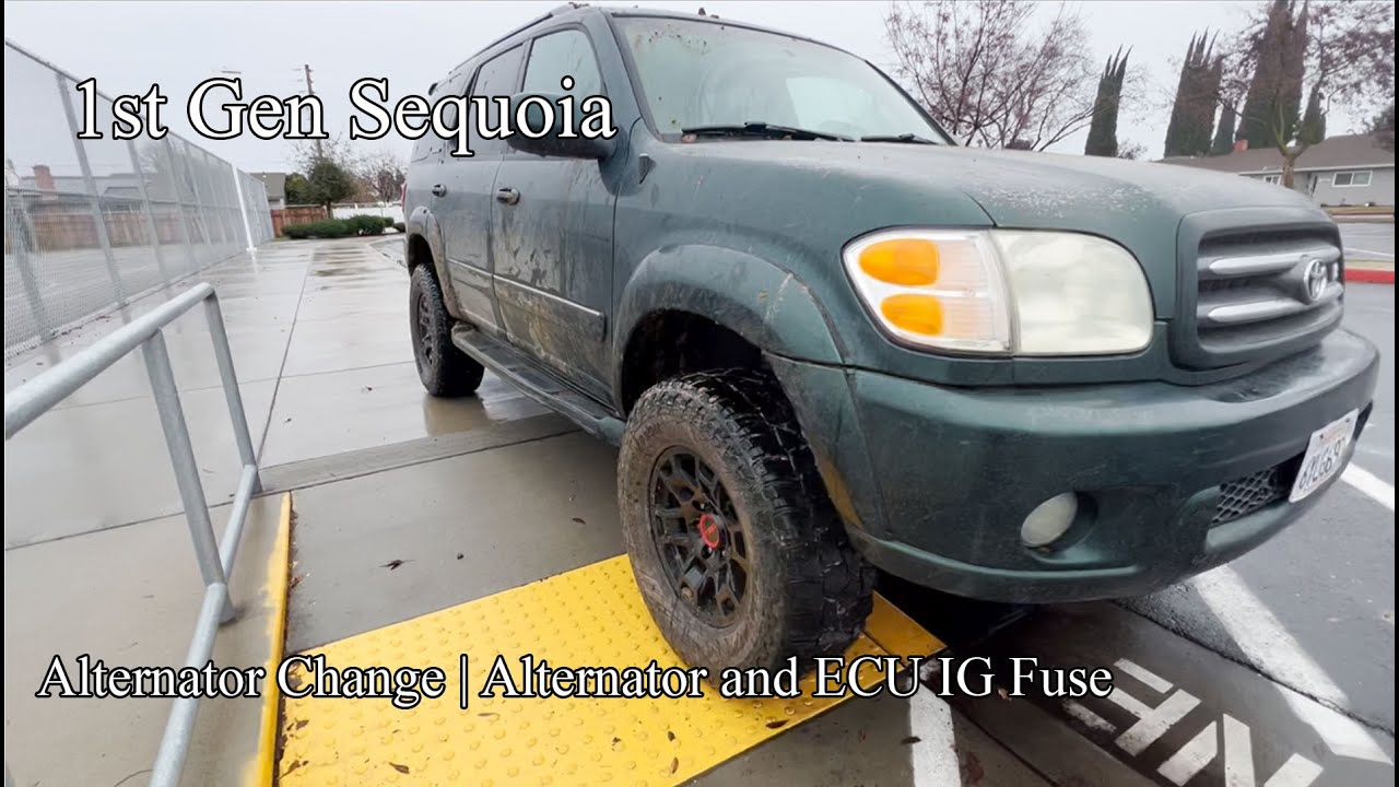 1st Gen Sequoia | Changing Alternator | Diagnosing Blown ECU IG and Alternator Fuse
