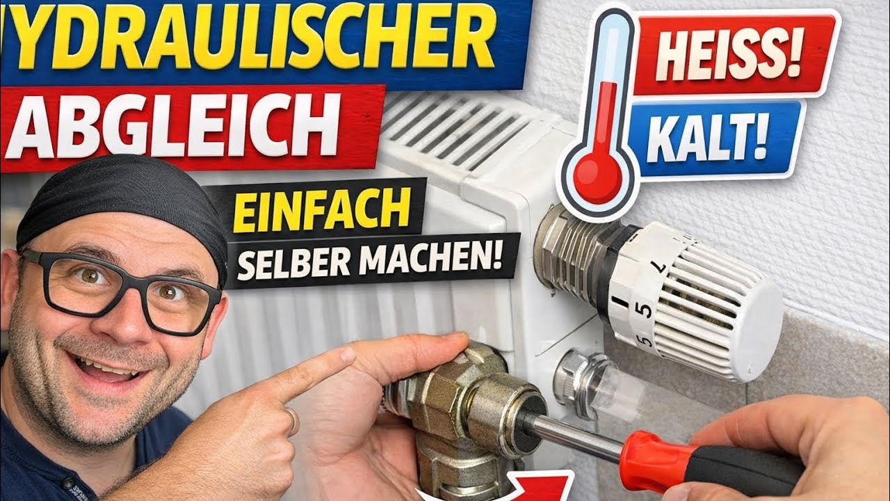 Hydraulischer Abgleich selbst durchführen am Rücklauf – Heizkörper richtig einstellen Anleitung