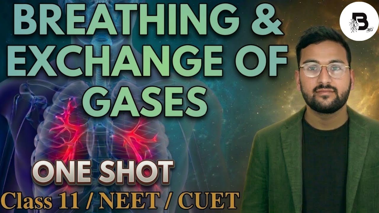 NEET | BIOLOGY | BREATHING & EXCHANGE OF GASES | ONE SHOT REVISION PART 2 | SHIVAM DUBEY SIR 