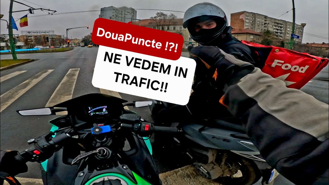 Ne vedem IN SFARSIT IN TRAFIC!!  Kawasaki Ninja 650R Moto IARNA POV Romania