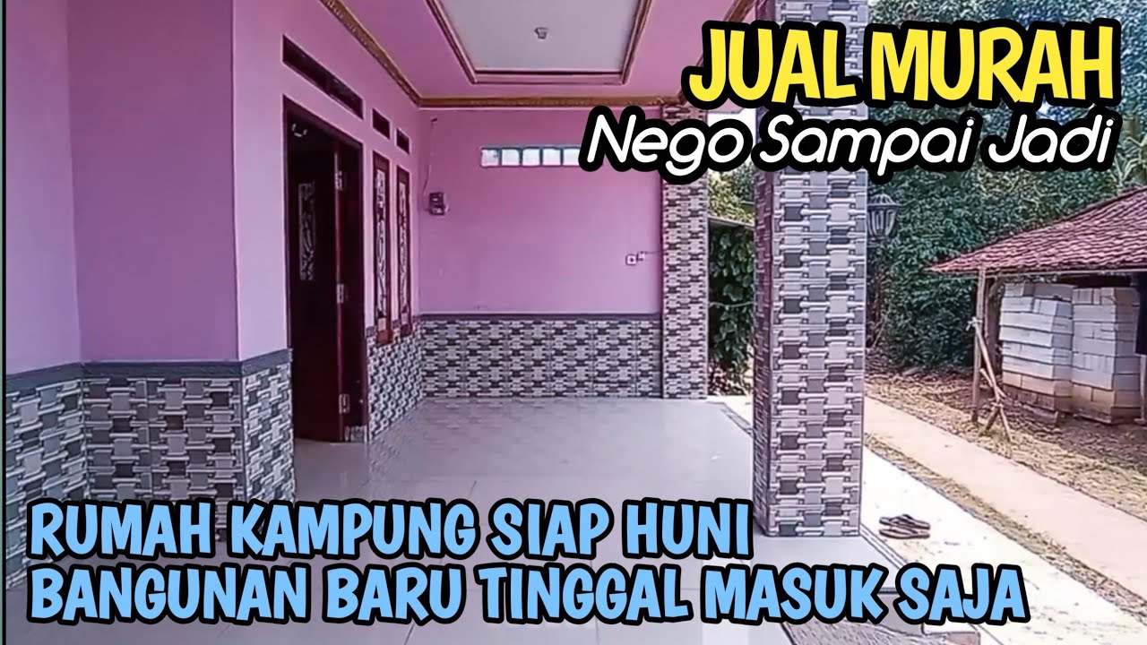 Rumah Kampung Siap Huni Bangunan Baru Tinggal Bawa Koper Pindahan Dan Bobo Manis #rumahdijualmurah