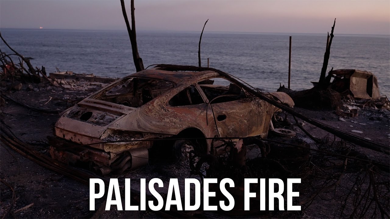 Aftermath of Palisades Fire Along PCH in Malibu, January 2025 | 4K Ground Footage