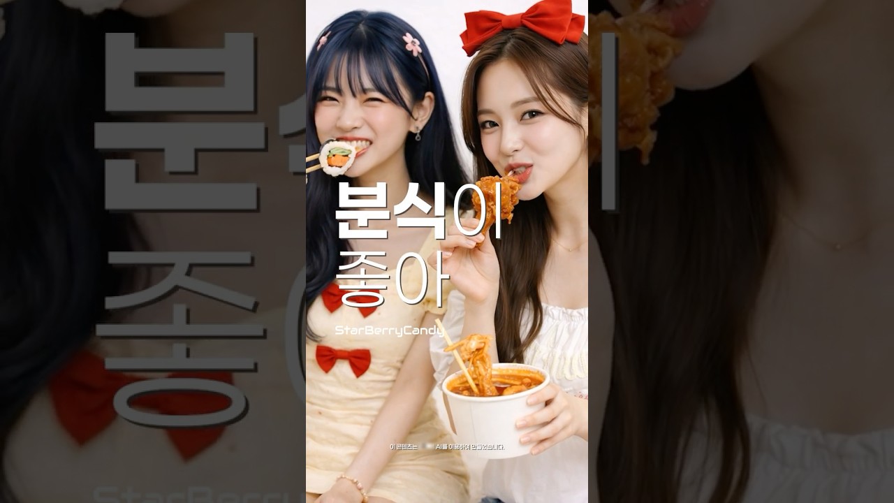 먹방이 아니고 신곡입니다 😆 ‘분식이 좋아’ 공식 영상 [ AI ] #분식이좋아#떡볶이먹방#먹방신곡#먹방중독#치킨먹방#김밥먹방#레전드먹방