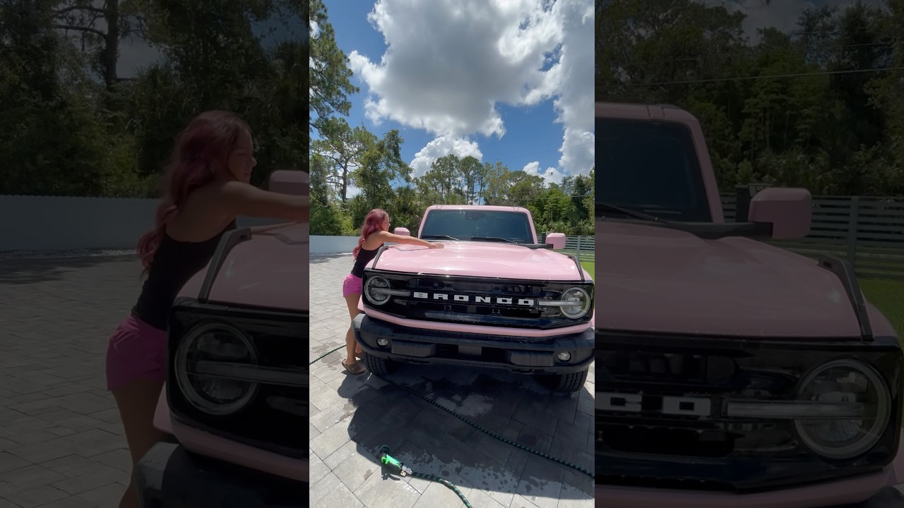 Clean my pink bronco with me 