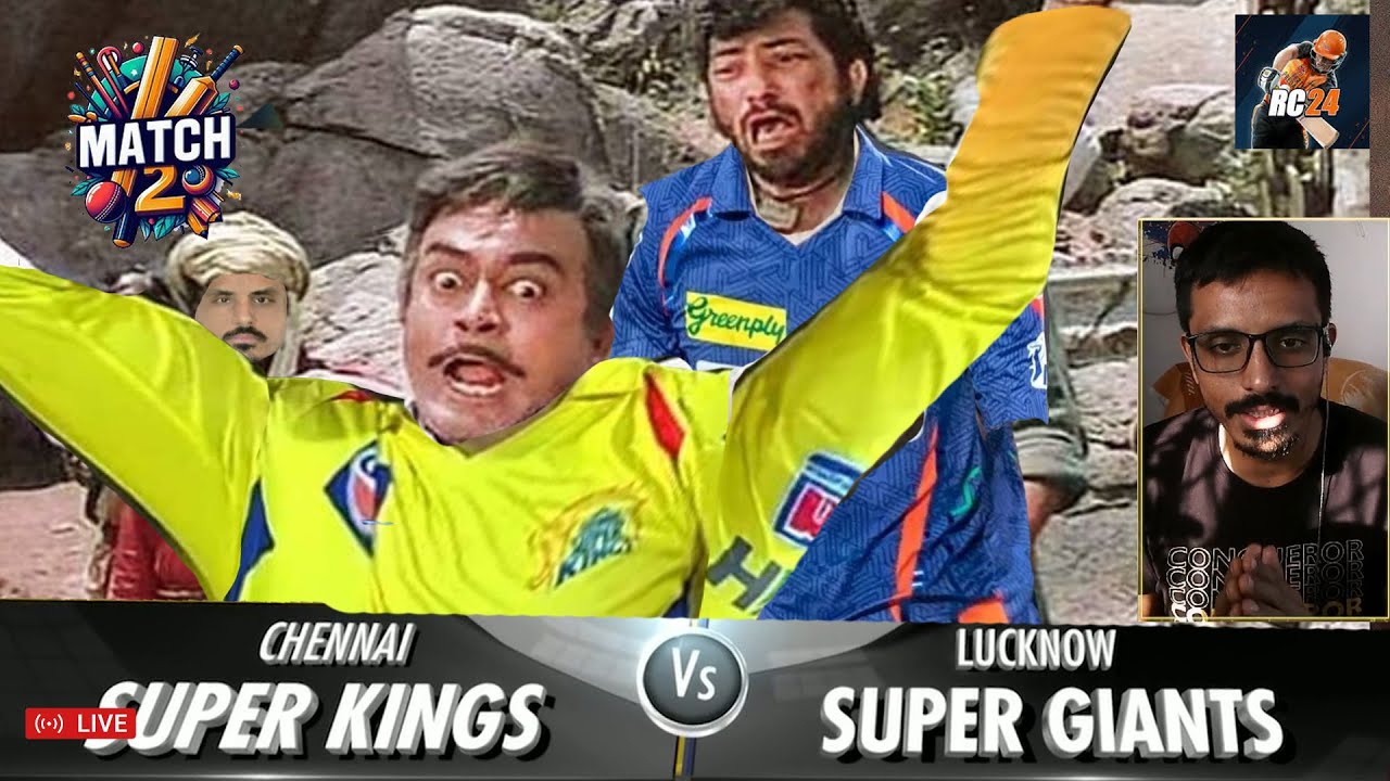 Badla Series : CSK vs LSG : Chennai Super Kings vs Lucknow Super Giants Real Cricket 24 Live
