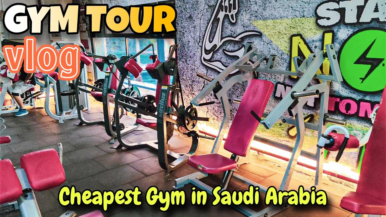Cheapest gym in Saudi Arabia best facilities gym tour vlog hindi