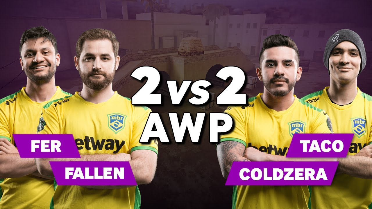 MiBR Fer and FalleN vs Coldzera and TACO - CS:GO AWP 2vs2