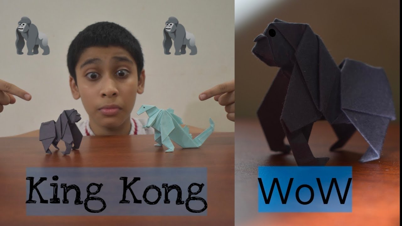 Easy paper King Kong | Easy origami | J's art World