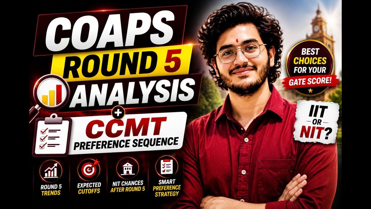 🚨 Анализ 5-го раунда COAPS + порядок предпочтений CCMT | Тенденции проходных баллов IIT и шансы н...