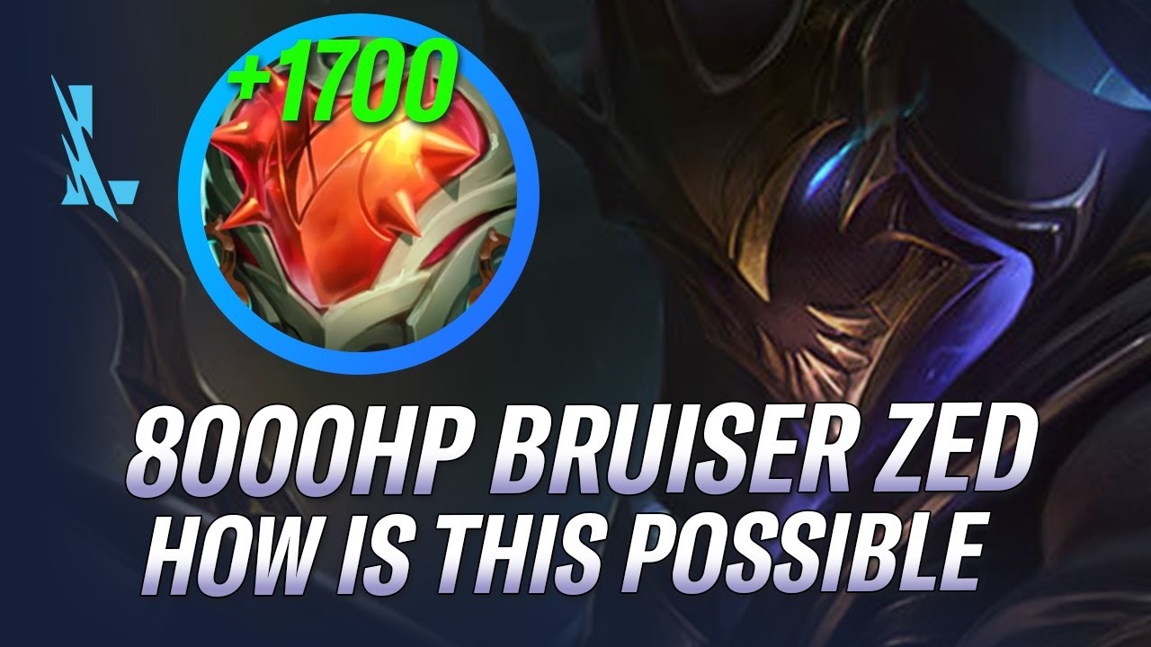 8000 HP ZED HOW IS THAT POSSIBLE?! CHINESE BRUISER ZED! ZED WILD RIFT GAMEPLAY RiftGuides WildRift