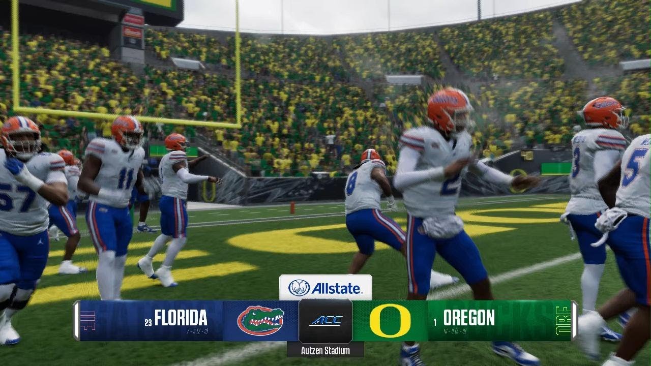Week 13: 23 Florida @ 1 Oregon