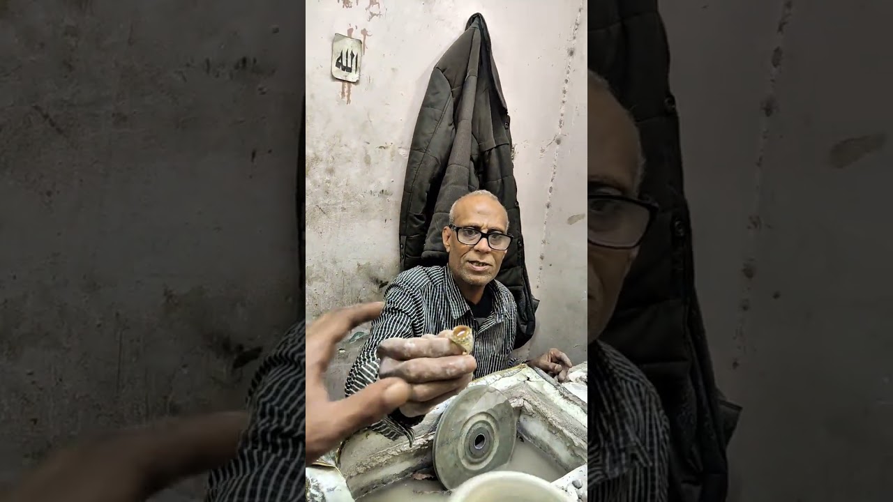 مراجل تصنيع خاتم عقيق من الصقل الي النهاية