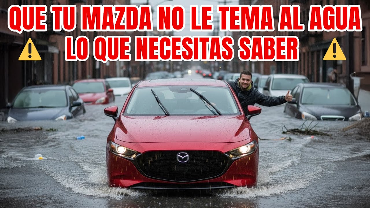 Así puedes evitar que tu vehiculo Mazda se quede tirado a medio charco en época de lluvias. 