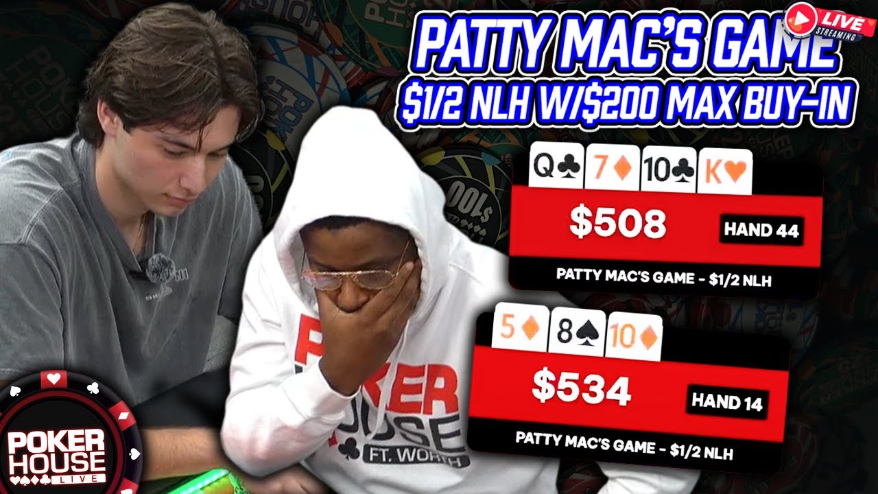 $1/2 NLH - PATTY MAC's GAME | PHFW LIVE