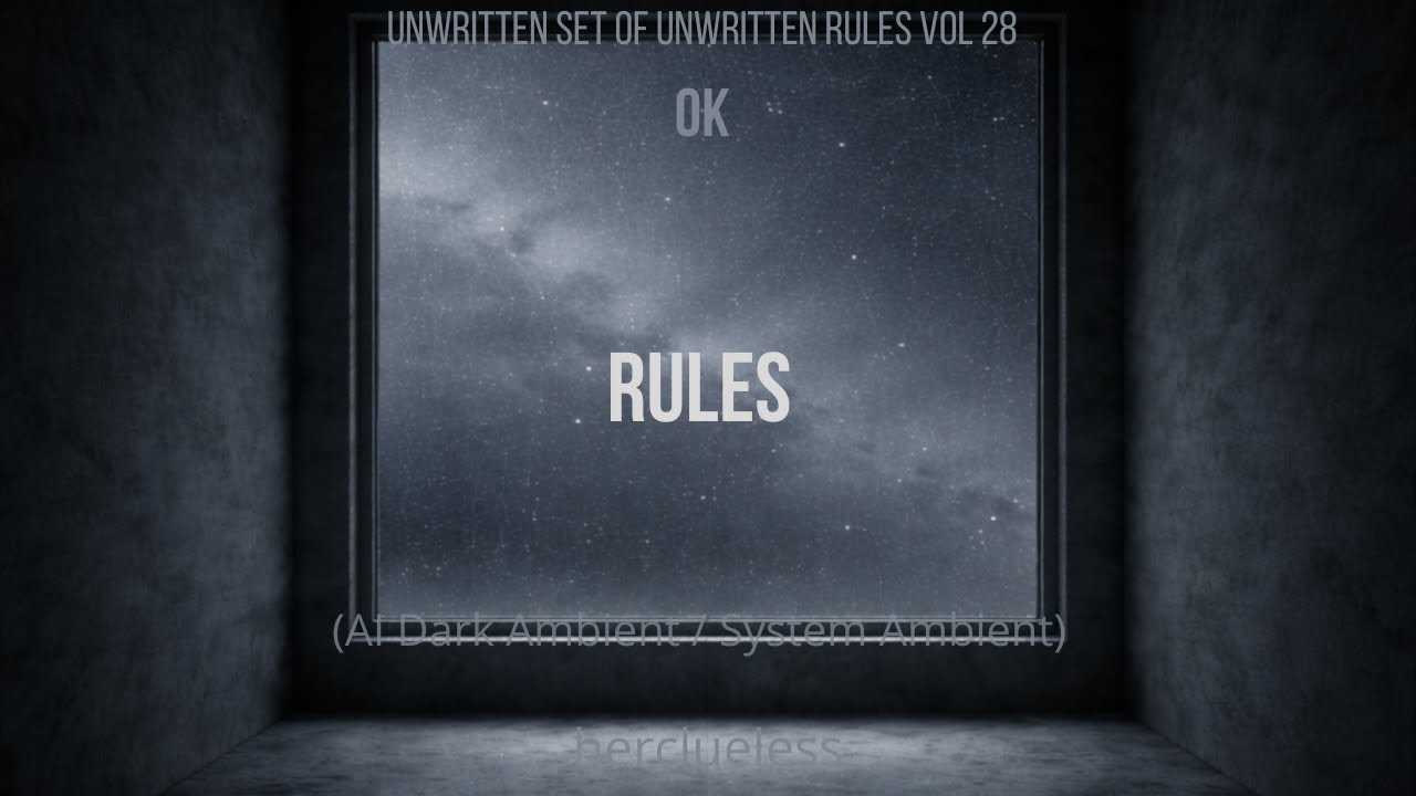 rules | herclueless (AI Dark Ambient / System Ambient)