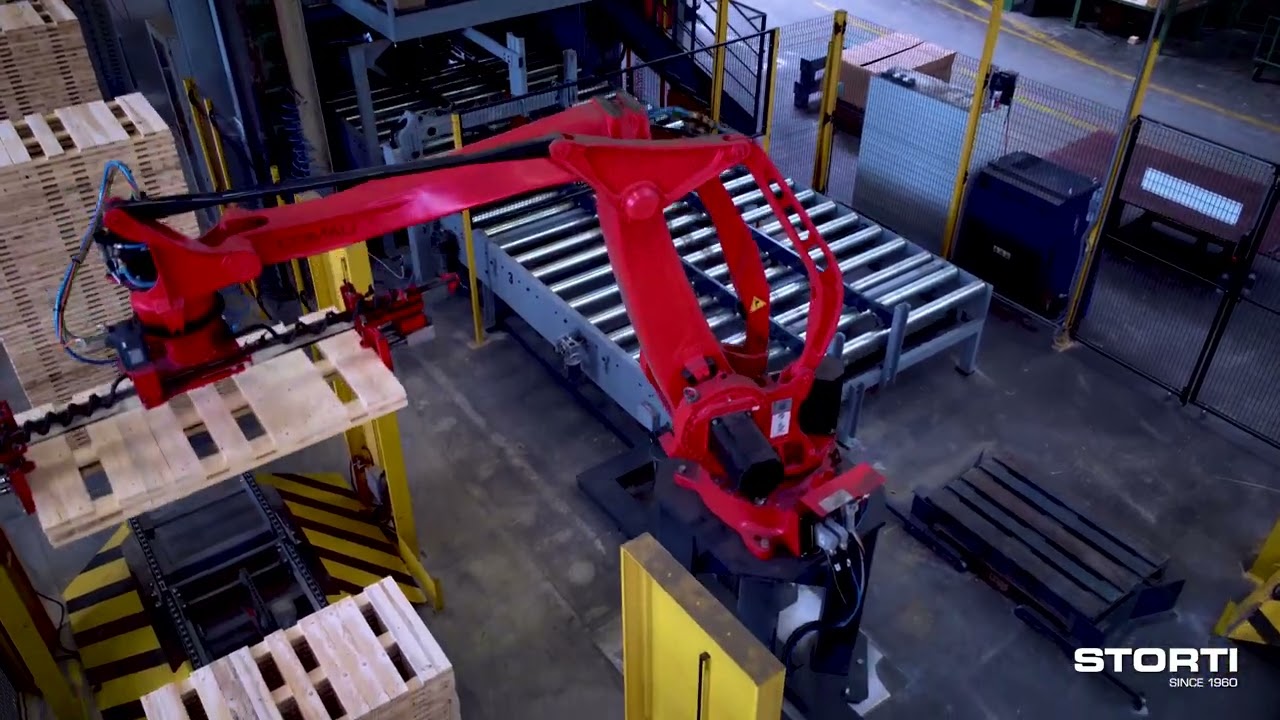 STORTI Nailing Line fully automated with quick format change-over