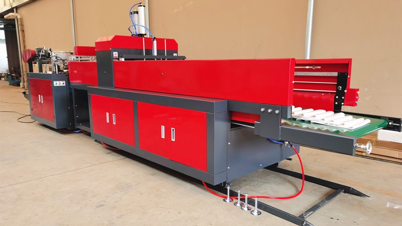 Single line Hdpe Nylon Plastic T  Shirt Bag Making Machine