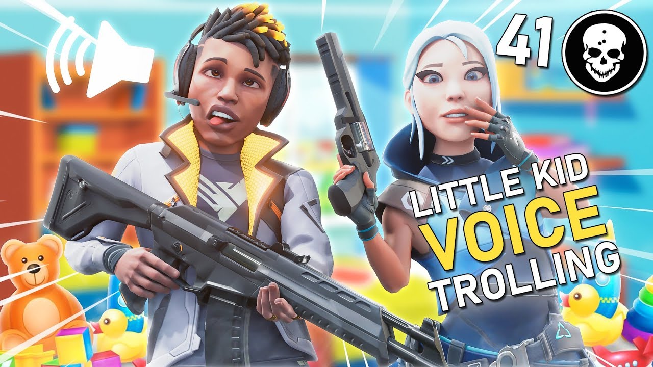 FUNNY little kid voice changer with 41 kills! (8-Year-Old Voice Changer!)