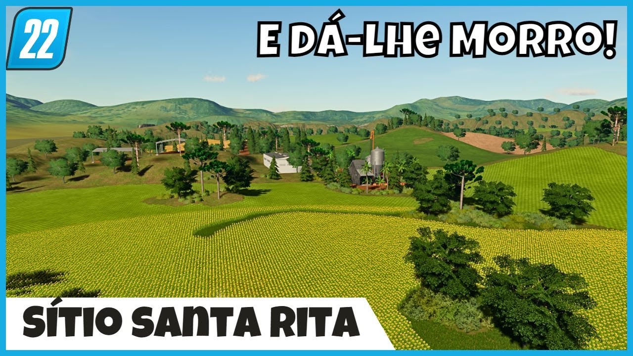Conhecendo o Mapa dos Morro! SITIO SANTA RITA com Novas Culturas, Arroz, Feij&atilde;o Farming Simulator 22